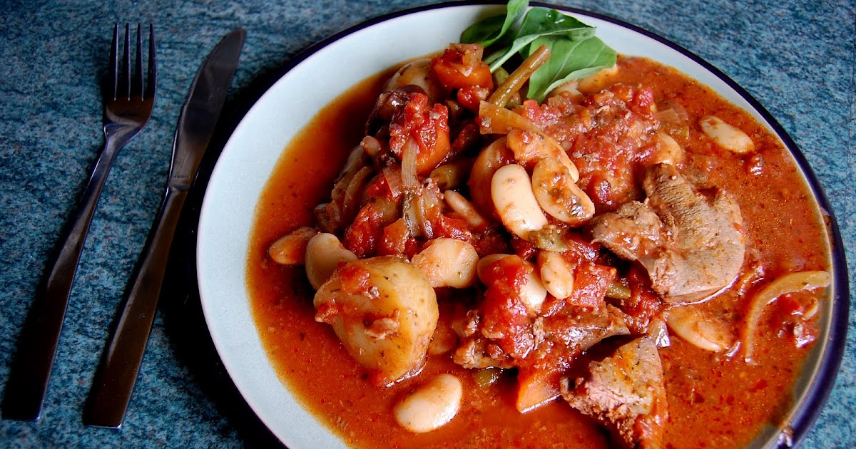 mugofstrongtea Lambs liver stew with butter beans