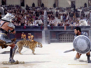 Gladiator movie scene