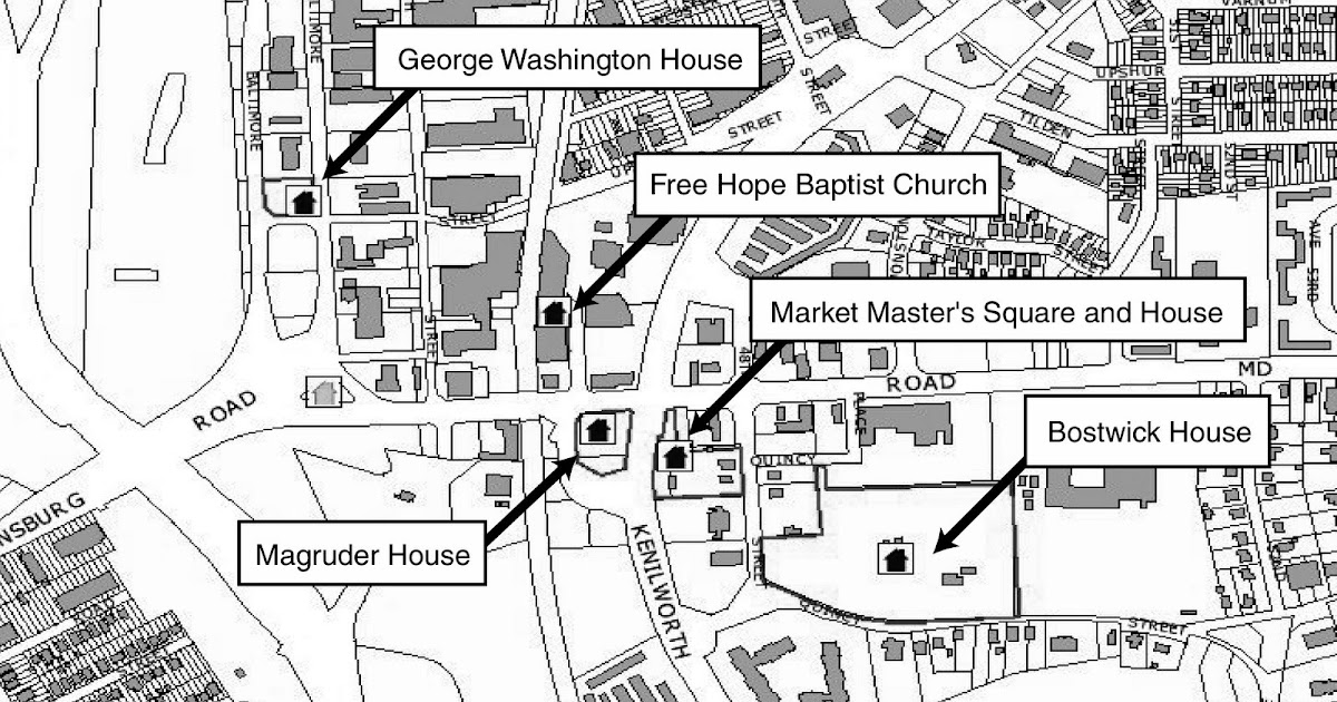 Bladensburg Archaeology Project Map of Historic Resources in Bladensburg