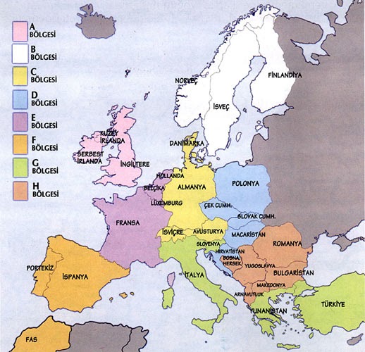 Erasmus, Work and Travel, Interrail, Vacations Interrail Maps