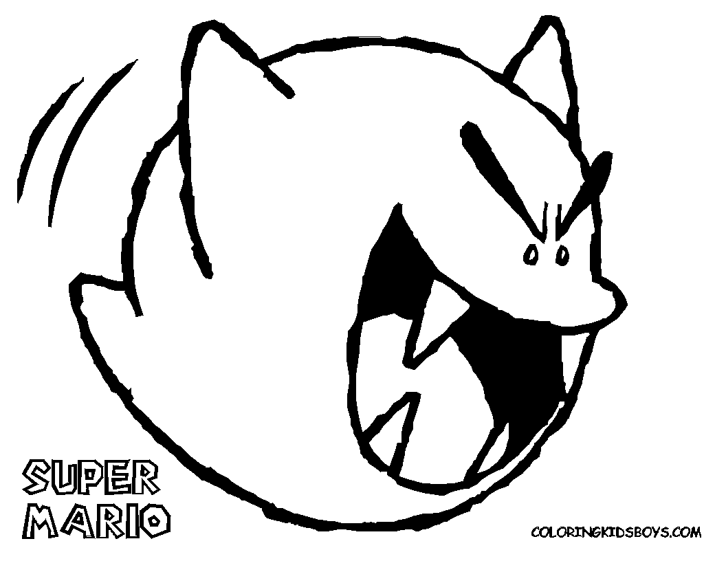 Oisín's Mario Colouring Pages