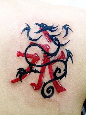 dragon tattoo tribal in painting make black tattoo ink red japanese kenji
