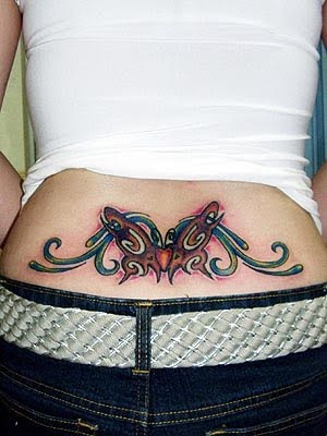 scre Schmetterling tattoo for girls lower back tattoos