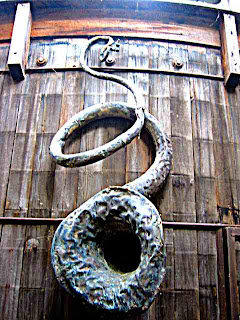 Sousaphone become sculpture - Carmel CA 2003