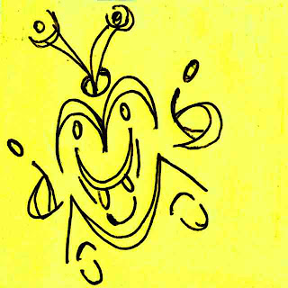Happy Heart Face Doodle (c) David Ocker
