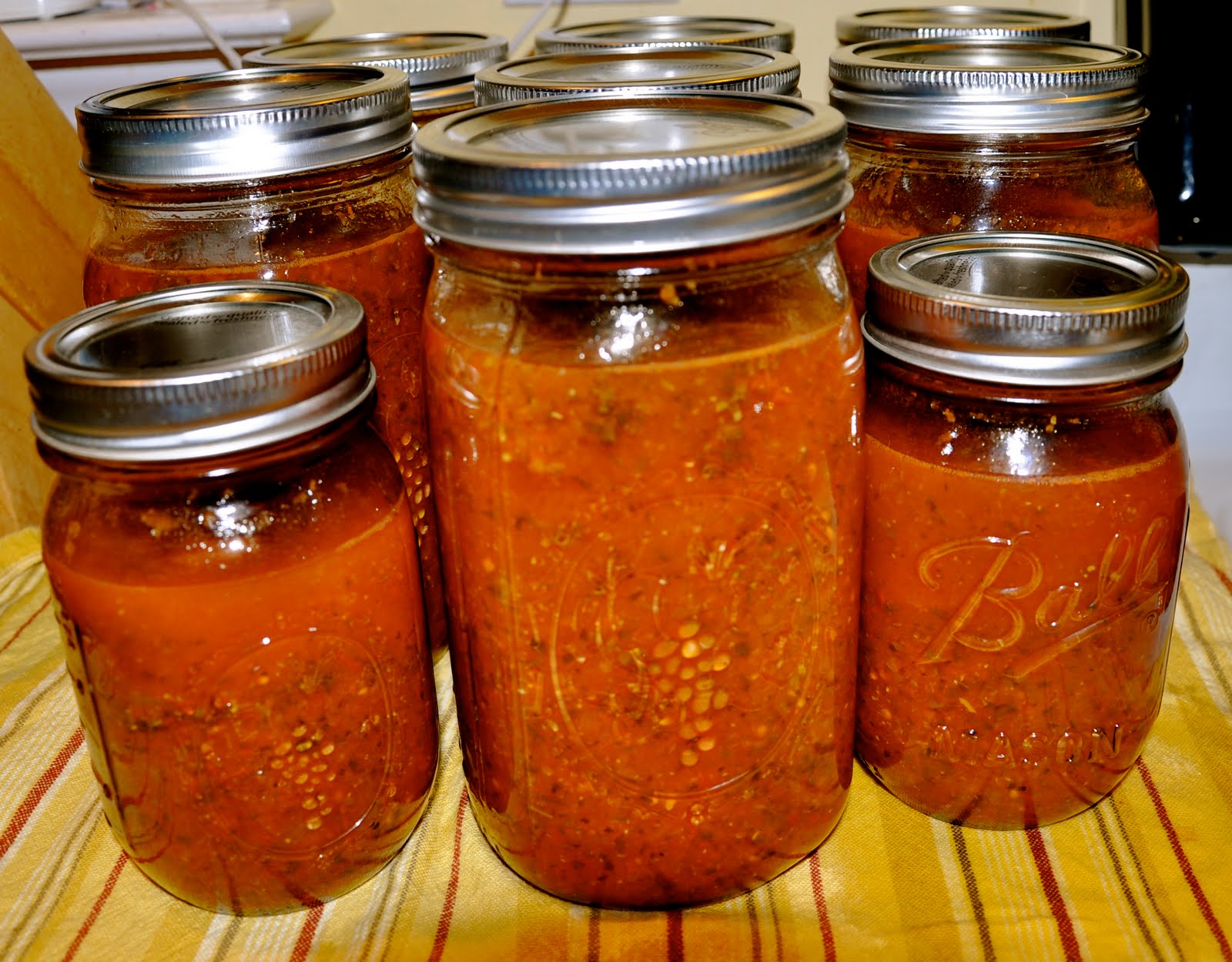 Green Shutter Water Bath Canning Tomato Sauce