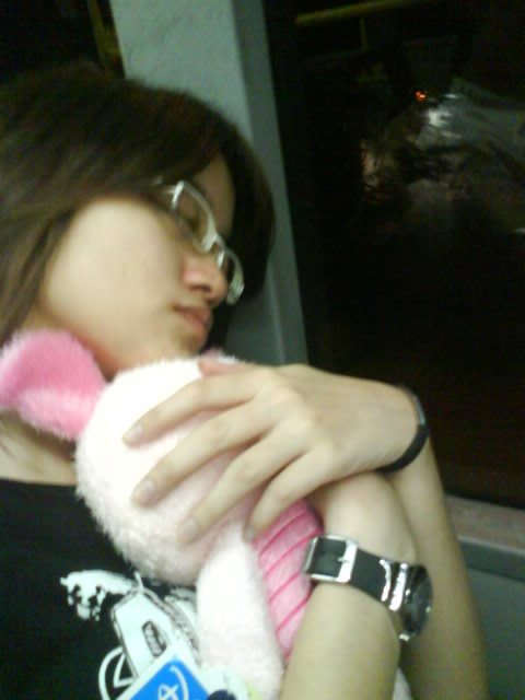 sleep on bus ;)