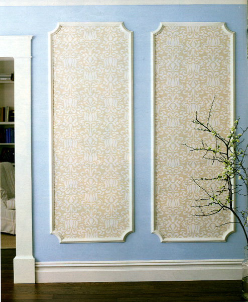 Living Livelier: Wallpapered Panels