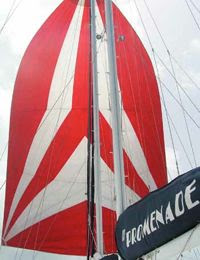 Sail Dive trimaran PROMENADE charters in the BVIs. Book with ParadiseConnections.com