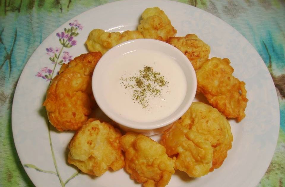Turkish Food and Recipes Fried Cauliflower (Karnibahar Kizartmasi)
