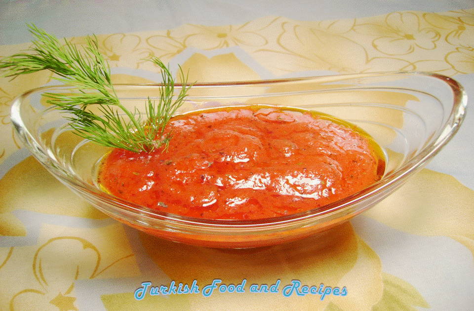 Turkish Food and Recipes Tomato Sauce/Dip (Domates Sosu)