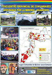 Convocatoria "1º Encuentro Provincial de Comunidades afectadas por la minería - Huancayo"