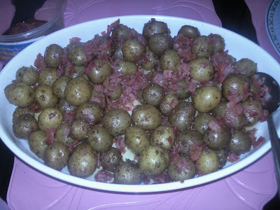 Buttered Baby Potatoes with Crispy Bacon