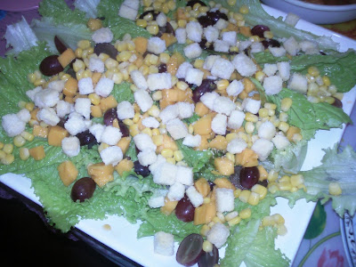 home-made vegetable salad