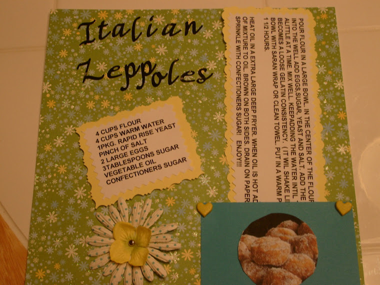 recipe card italian zeppoles
