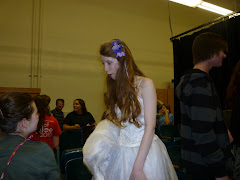Keegan in her wedding dress