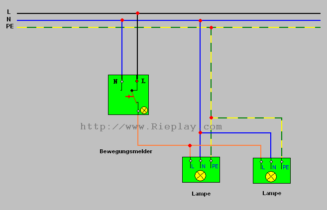 Wechselschaltung Mit Zwei Bewegungsmelder - Wiring Diagram