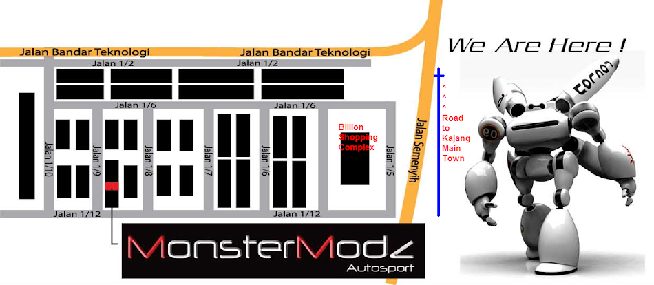 Map to our place