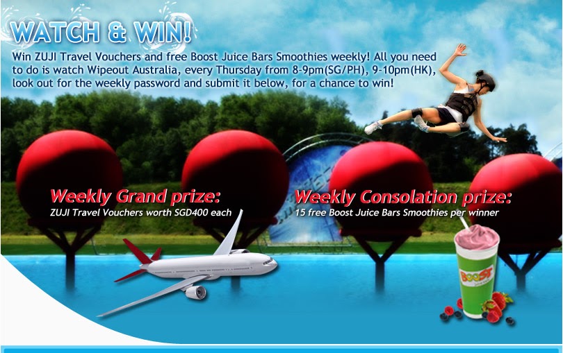 I-Love-Contests: AXN Wipeout Australia - Watch & Win