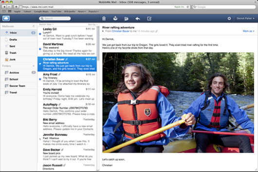 In addition, MobileMe mail has