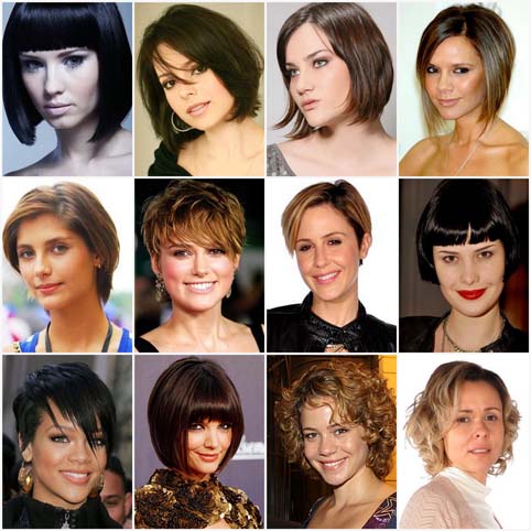 Cortes de cabelo 2011 - Penteado das atrizes