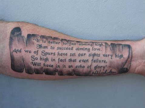 tattoo quote. tattoo quotes. quote tattoos.