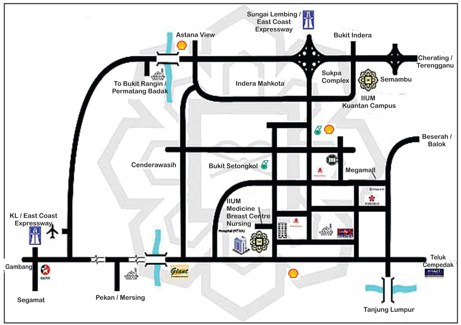 Map iium KULLIYYAH OF