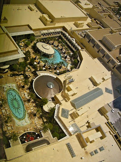 aerial view of a hotel