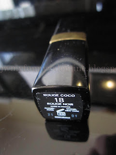Chanel Rouge Coco rouge noir FOTD