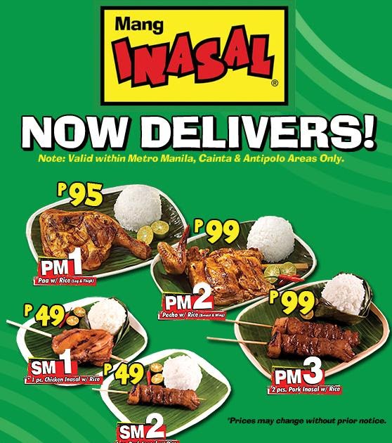 Chinese Angel's Food Trip Mang Inasal now delivers!