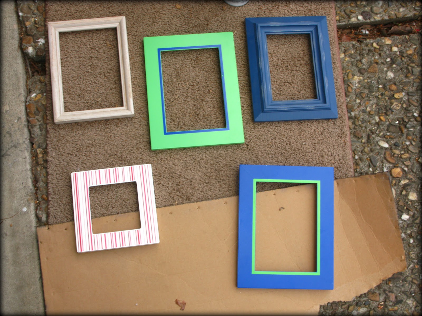 Tattered and Inked Empty Frame Wall Art