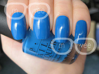 OPI ogre the top blue swatch