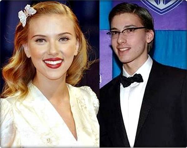 Scarlett Johansson and her scarlett johansson brother hunter. Scarlett Johansson and her