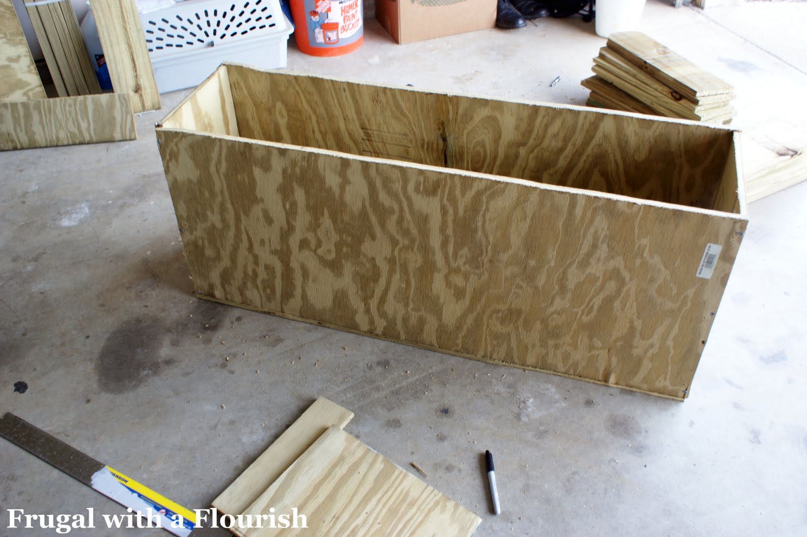 Frugal with a Flourish How to Build A Lattice Planter Box