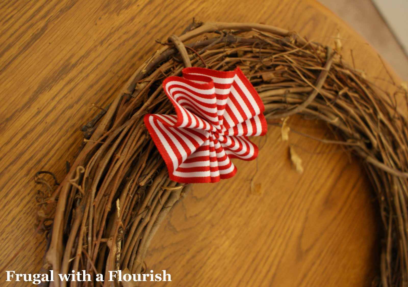 Frugal with a Flourish Creating a Ribbon Flower Wreath