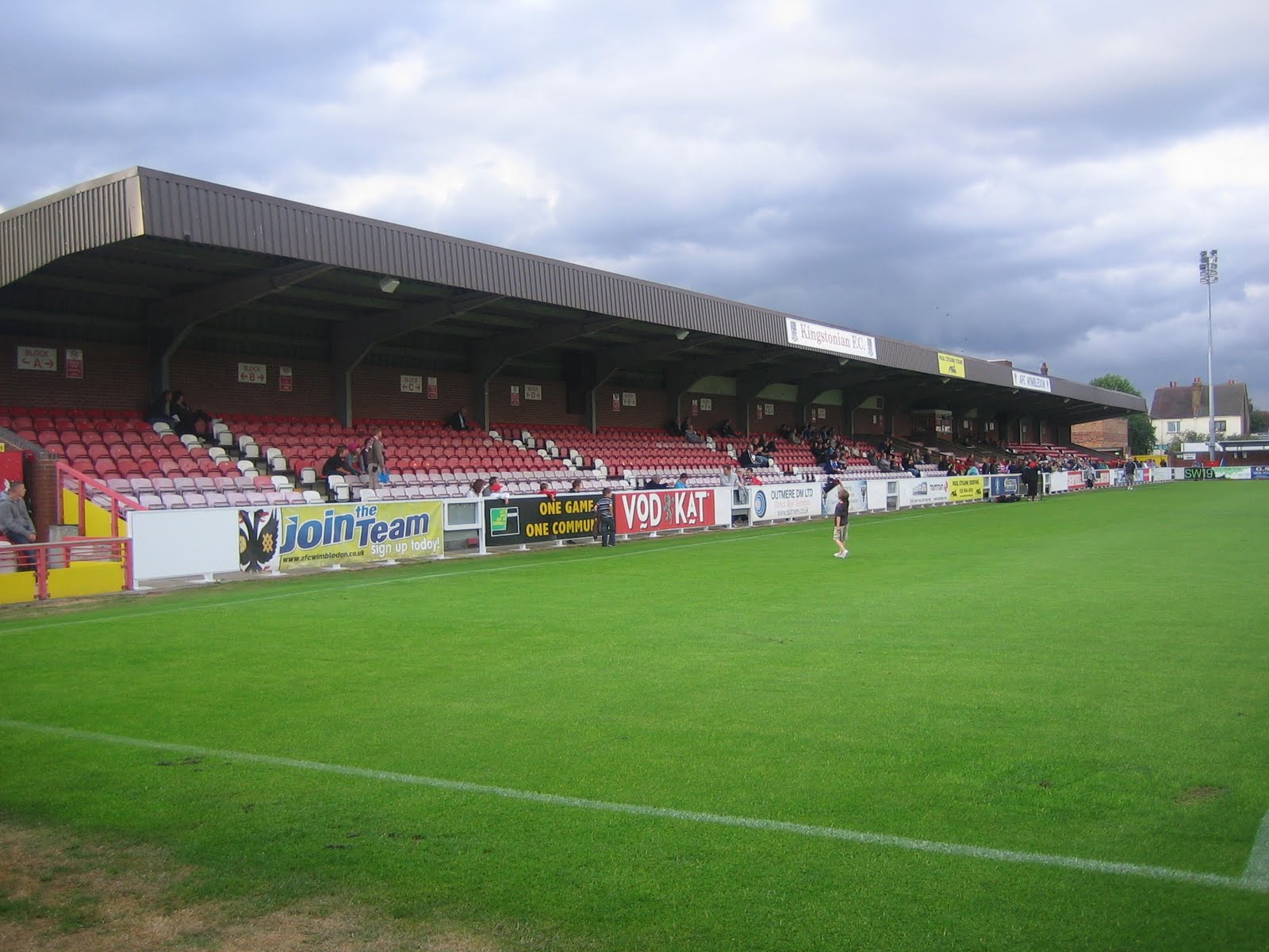 Football Grounds visited by Richard Bysouth Kingstonian FC