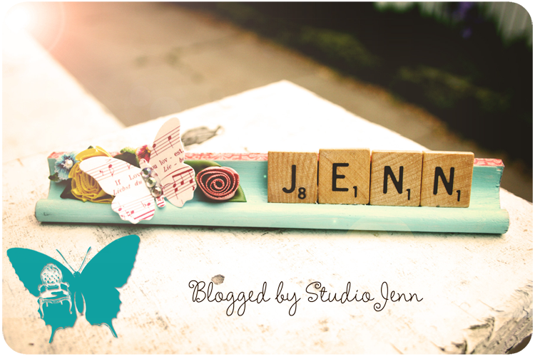 Studio Jenn Scrabble Nameplate Project