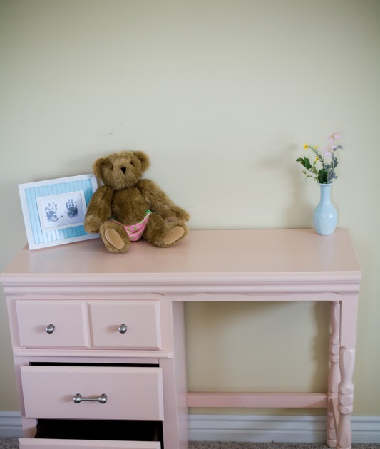 Aged to Perfection! Adorable Pink Desk