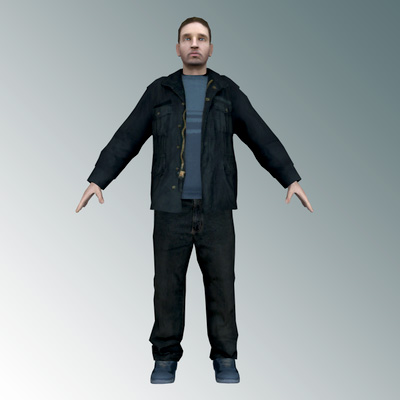 3D Model of Street Man