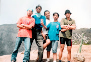 at top gede mountain