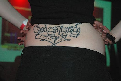 Female Lower Back Tattoo Design