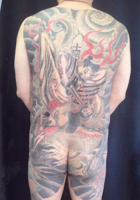 Japanese Tattoo Style - Full back body Showgun