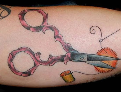 Scissors Tattoo - Sewing Tattoo