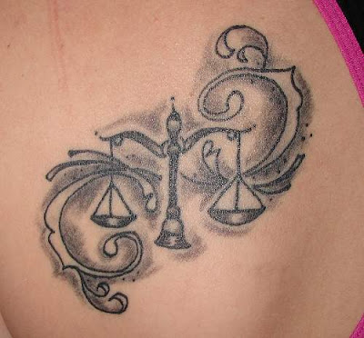 Libra Tattoo Design - Zodiac Symbol