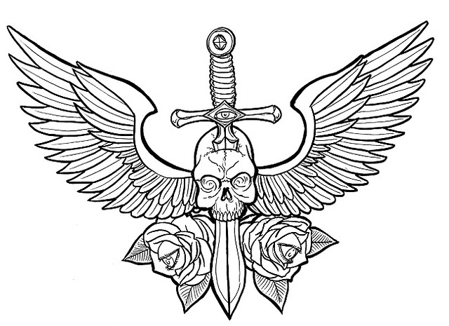 Winged Skulls For Tattoos Skull with Wings Tattoo Ideas
