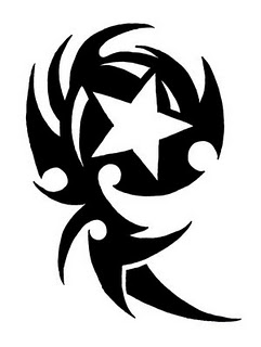 Tribal Star Tattoo Design