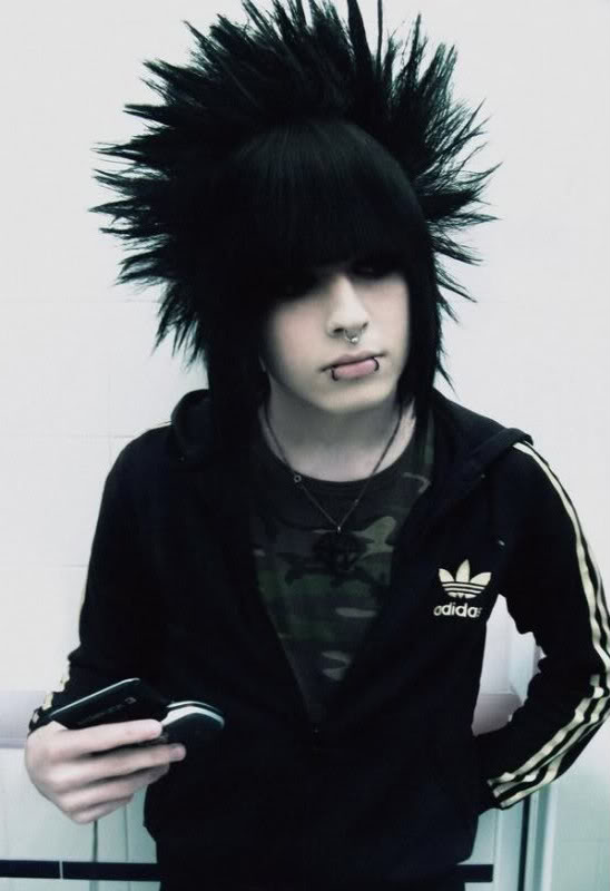 spiky emo haircuts