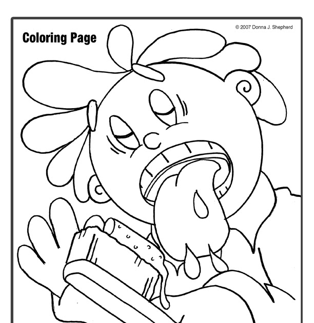 No More Gunk Coloring Page No More Gunk