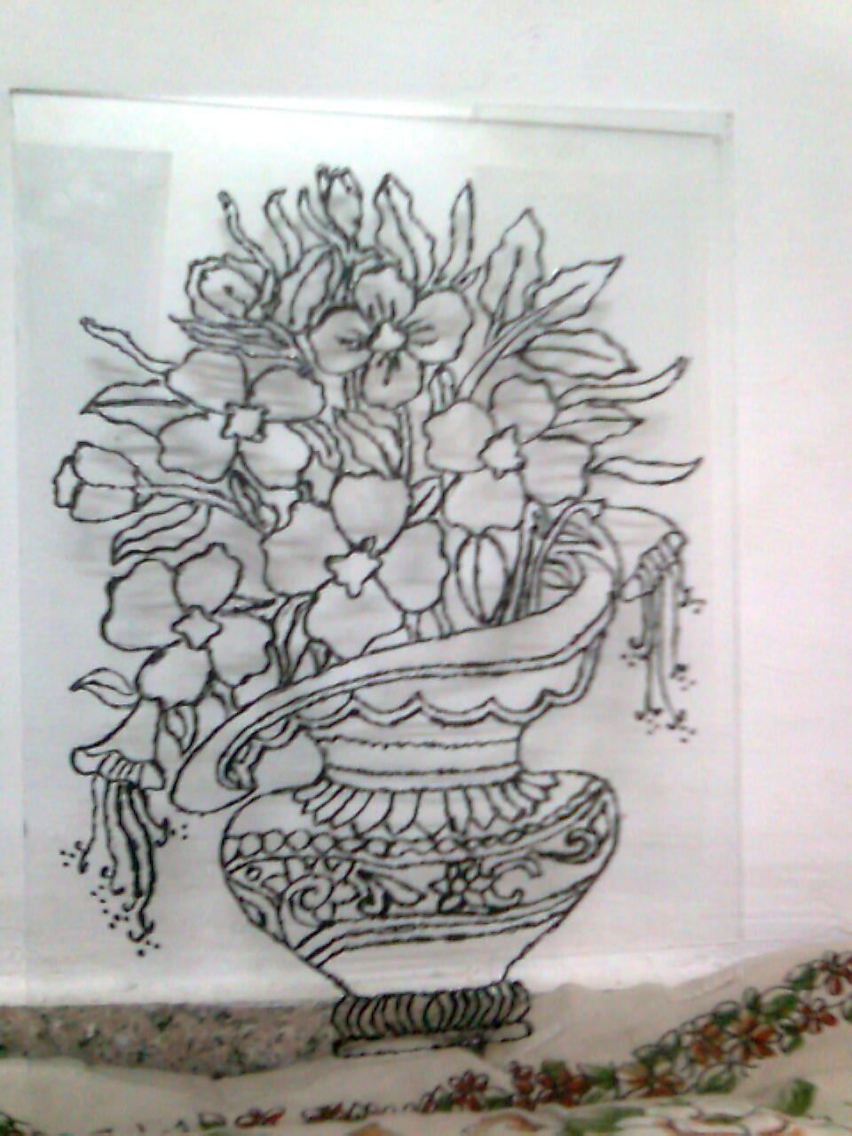 glass painting outline
