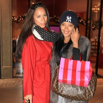 lewis leona angela simmons daughter shopping